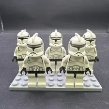 LEGO Star Wars Phase 1 Clone Trooper SW0058 Lot Of 5 D H3B3