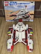 Lego Star Wars 7679 Republic Fighter Tank 99.9% Complete w/ Manual  &Mini Figure
