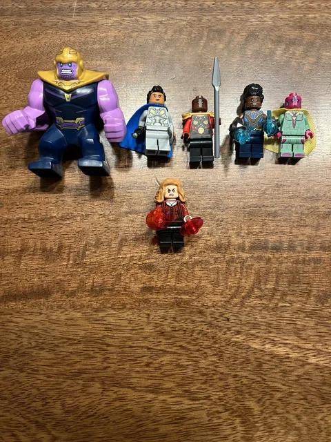 LEGO Marvel Lot Thanos Scarlet Witch Vision Wanda Maximoff