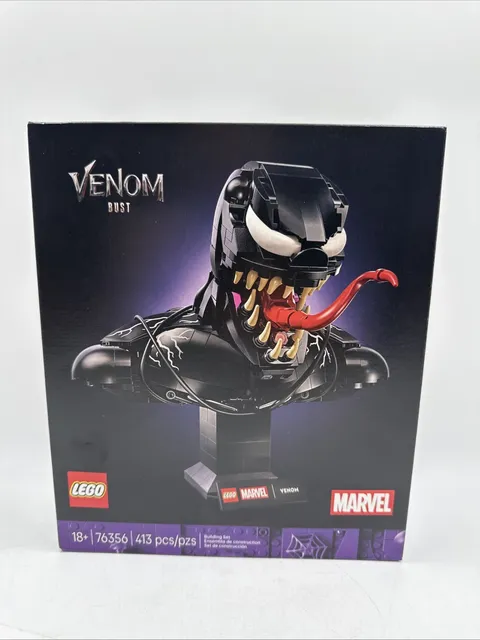 LEGO Marvel Venom Bust Building Set with Minifigure 76356 Ages 18+