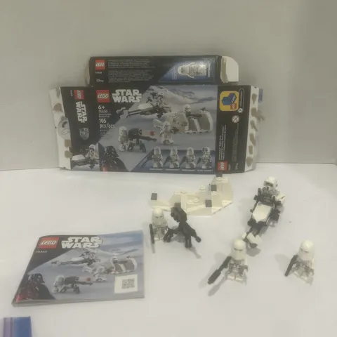 Lego Star Wars Set 75320 Snowtrooper Battle Pack 99% complete 