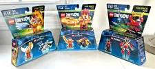 NEW LEGO Dimensions CHIMA 71232 Eris 71222 Laval NINJAGO 71216 Nya Fun Pack Lot