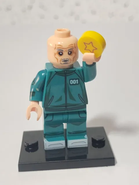 Lego New Squid Game Player 001  Printed Front Man Hwang- In- Ho minifigure 