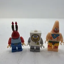 LEGO SpongeBob Minifigures Mr Krabb, Patrick, SpongeBob