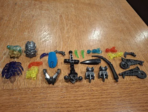 LEGO BIONICLE Bulk Lot Mixed Parts Pieces & Accessories Multicolor Plastic