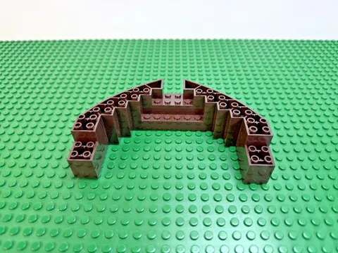 LEGO Dark Brown Boat Ship Hull Brick 16 x 10 x 3 4195 #64645 MINT!