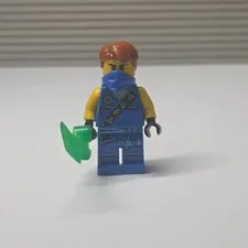 LEGO Ninjago Jay Minifigure Sleeveless w/ Bandana & Green Weapon