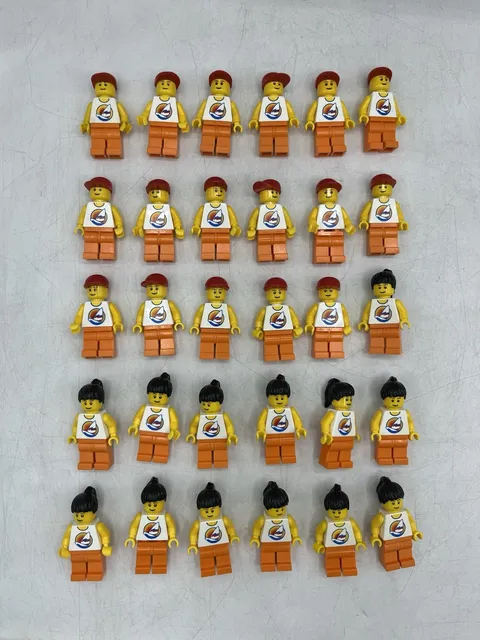 Lot of 30 Lego Minifigure Boy/Girl Retired Mindstorms NXT Education 2006-2012