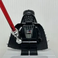 LEGO Star Wars sw0004 Darth Vader Light Gray Head Minifigure & Lightsaber Note
