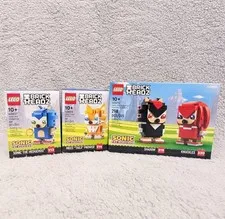 LEGO Sonic BRICKHEADZ Lot 40627 40628 40672 Sonic Tails Shadow Knuckles Set
