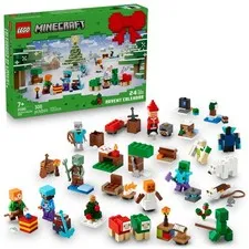 LEGO Minecraft Advent Calendar 2025 Building Toy - Kids Holiday Countdown Set