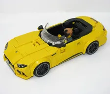 LEGO Speed Champions Mercedes AMG SL63 Convertible Car only Yellow (76924 Set)