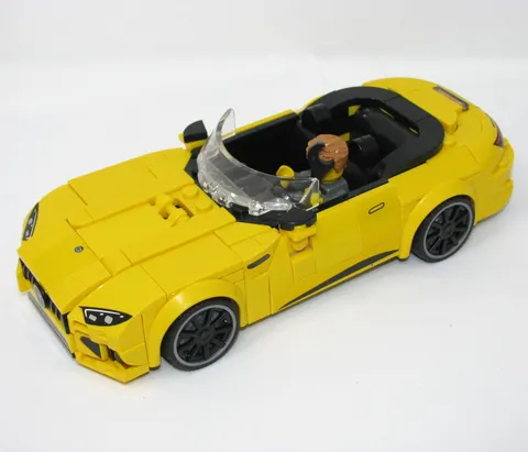 LEGO Speed Champions Mercedes AMG SL63 Convertible Car only Yellow (76924 Set)