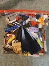 LEGO 2 LB Bulk Lot Genuine Mixed Bricks Parts Pieces No Minifigs Bag #6