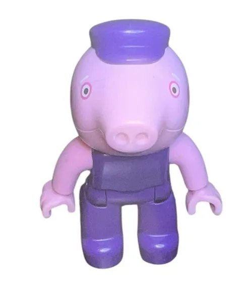 Lego Duplo Grandpa Pig Purple Outfit Replacement Figure From Boat Trip Set