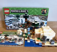 LEGO Minecraft 21142 The Polar Igloo 100% Complete 278 Pcs/Manual/Box/Retired