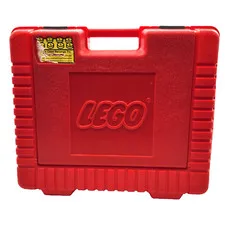 Lego RED Plastic Storage Container Case Carry Box Vintage 1985 15x12x4