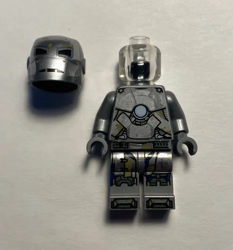 Lego Iron Man Mark 1 Armor Minifigure Clear Head sh0565 Avengers Endgame 76125