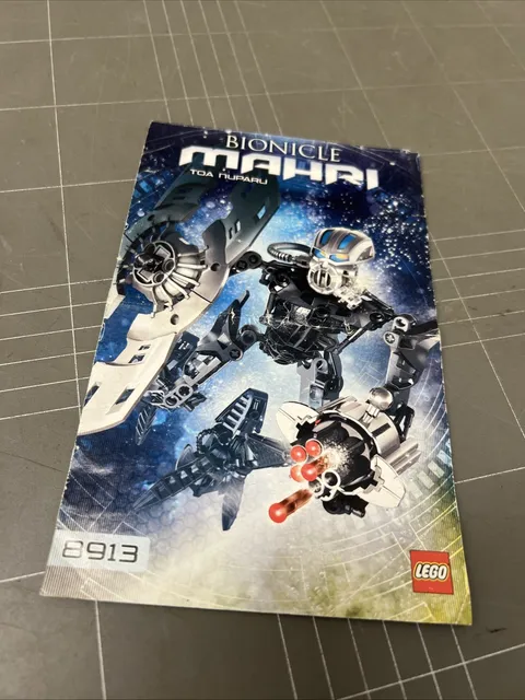 VINTAGE TOY LEGO MANUAL INSTRUCTIONS BOOKLET BIONICLE MAHRI 8913