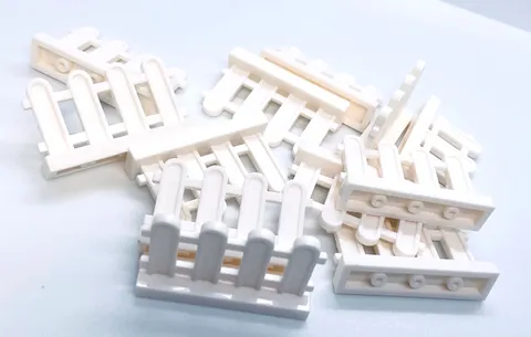 Lego Picket Fence - Western or City Style - 12 Pcs. White(non-Lego)