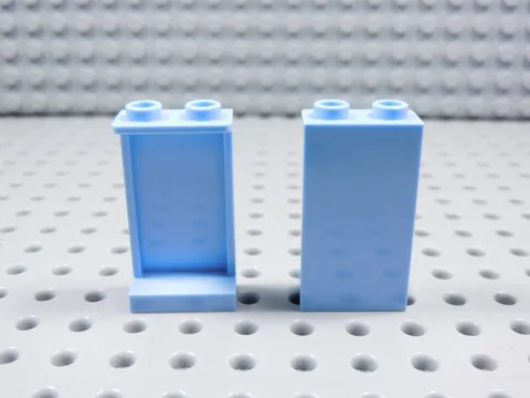 LEGO Lot of 2 Bright Light Blue 1x2x3 Wall Panels Minifig BS