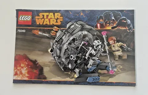 2014 LEGO Star Wars General Grievous' Wheel Bike 75040 MANUAL ONLY