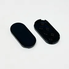 66857 LEGO Parts Tile Oval 2x4 BLACK (2)