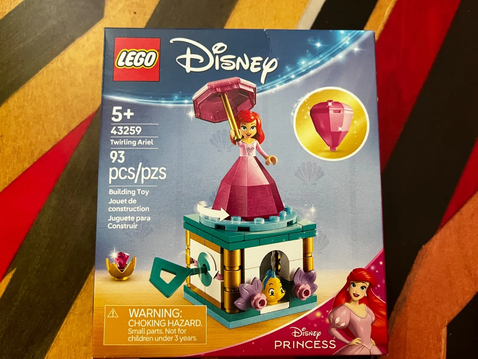 LEGO Disney 43259 Twirling Ariel NEW Sealed 93pc Little Mermaid Princess