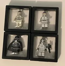 💎LEGO CHROME MINIFIGURE COLLECTION! ALL 4! CHROME GOLD C-3PO! CHROME VADER! TC!