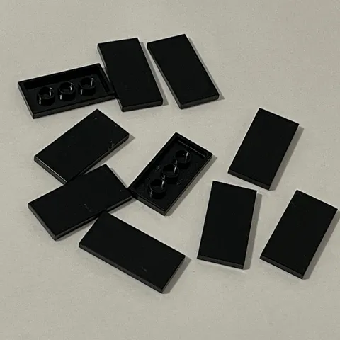 Lego 87079 Black Replacement Parts Pieces Lot of 10