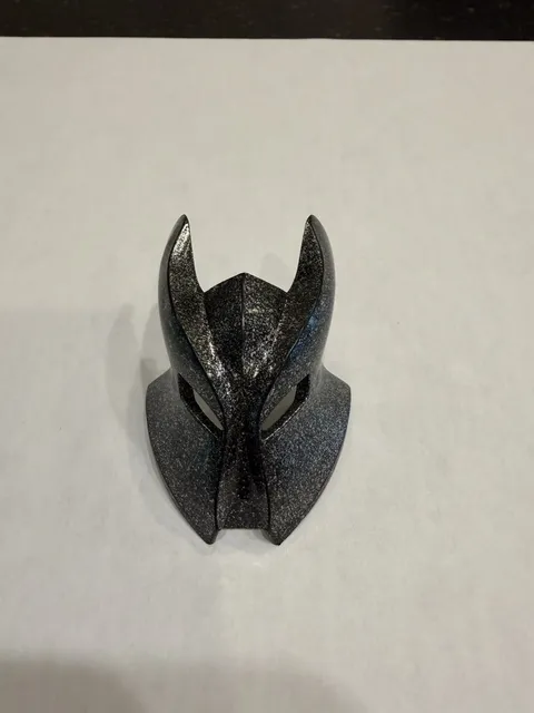 LEGO Knights Kingdom II Black Speckle Vladek Large Visor w/Horns