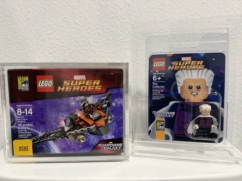 LEGO SUPER HEROES SDCC 2014 THE COLLECTOR MINIFIG & ROCKET RACCOON'S WARBIRD SET