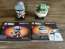 LEGO Star Wars BrickHeadz 75317 The Mandalorian & The Child 100% Complete w/ Ins