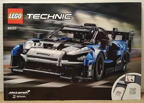 LEGO TECHNIC 42123 MCLAREN SENNA - Instruction Manual Booklet Only