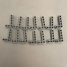 Lego 32526 Technic L-shape Dark Gray Replacement Parts Pieces Lot of 14