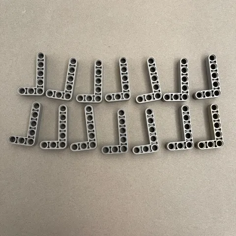 Lego 32526 Technic L-shape Dark Gray Replacement Parts Pieces Lot of 14