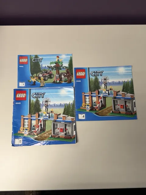 LEGO City 4440 Forest Police Station Books 1, 4 & 5 Only Instruction Manual Only