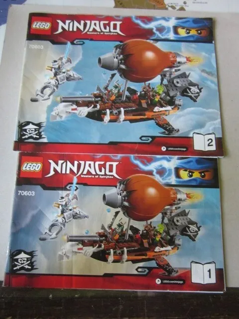 Lego Building Instructions Ninjago Masters of Spinjitzu 70603 Part 1 and 2 Part 1 and 2