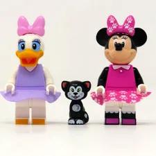 LEGO Disney Minnie Mouse Daisy Duck Cat Minifigure Lot of 3 New