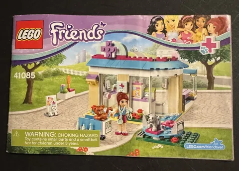 LEGO Friends Vet Clinic 41085 Instruction Manual Booklet
