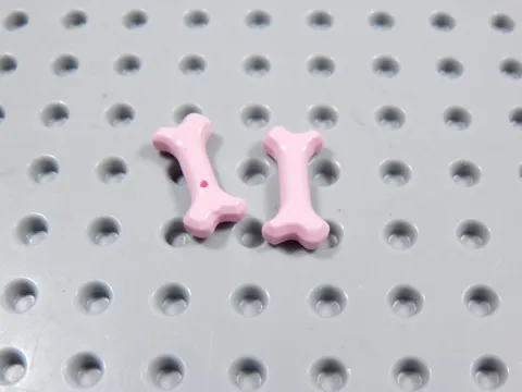 LEGO Lot of 2 Small Pink Bones Animal Minifig BI
