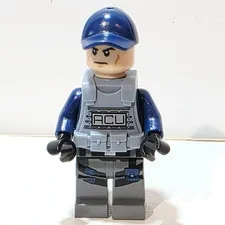 Lego ACU Trooper 75917 Dark Blue Cap Jurassic World Minifigure
