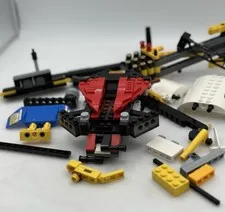 LEGO Technic Vehicle Building Lot Race Car Parts Panels Beams Incomplete