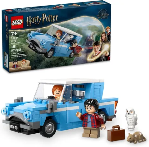 LEGO Harry Potter Flying Ford Anglia, Buildable Car Toy with 2 Minifigure 76424™