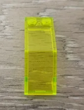 Lego 6070 35270 35271 Translucent Trans Neon Green Windscreen 5 x 2 x 1 2/3 Part