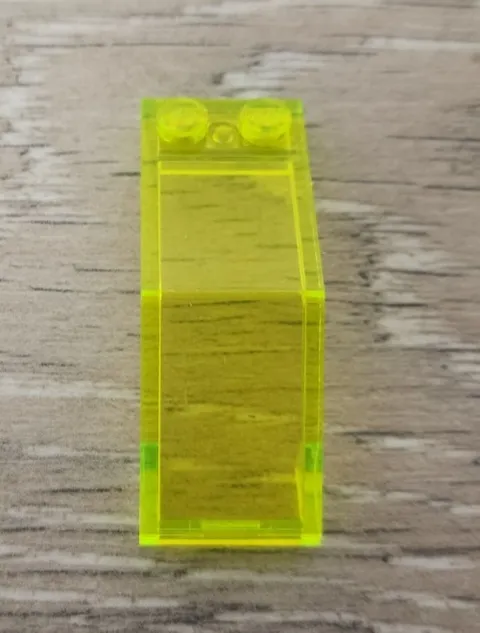 Lego 6070 35270 35271 Translucent Trans Neon Green Windscreen 5 x 2 x 1 2/3 Part