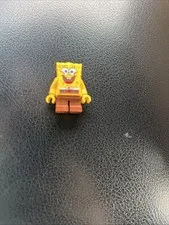 1X Lego Minifigure SpongeBob SquarePants Yellow Face "I'm Ready" 3827 BOB001