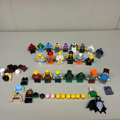LEGO Minifigure Lot Mixed Figures Pieces Torsos Heads Minecraft Ninjago
