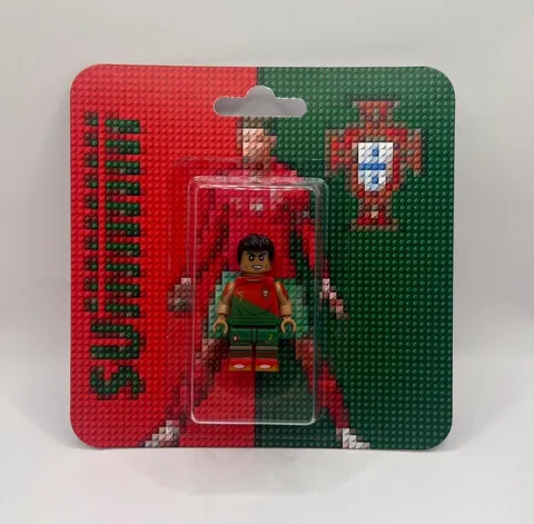 Lego Cristiano Ronaldo Custom Minifigure Portugal Collectible Art World Cup