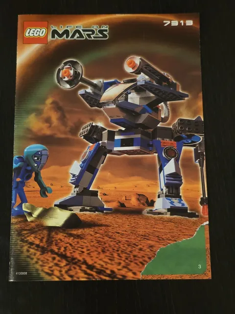 Lego Life on Mars 7313 Red Planet Protector - Instruction Booklet Only